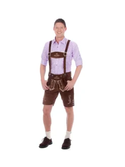 Lederhose in dunkelbraun