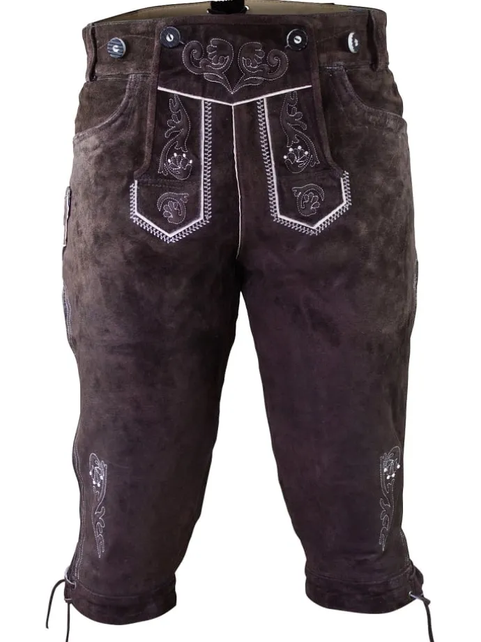 Lederhose in dunkelbraun