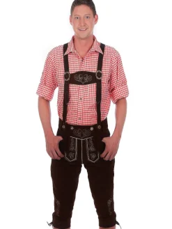 Lederhose in dunkelbraun