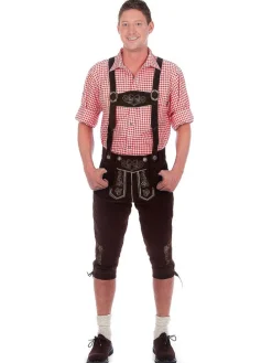 Lederhose in dunkelbraun