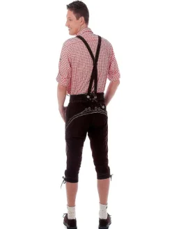Lederhose in dunkelbraun