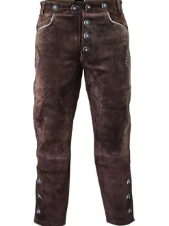 Lederhose in dunkelbraun