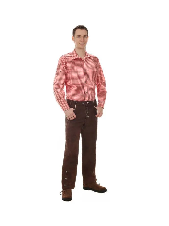Lederhose in dunkelbraun