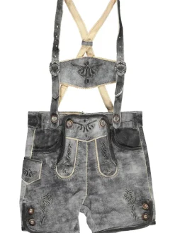 Lederhose in Grau
