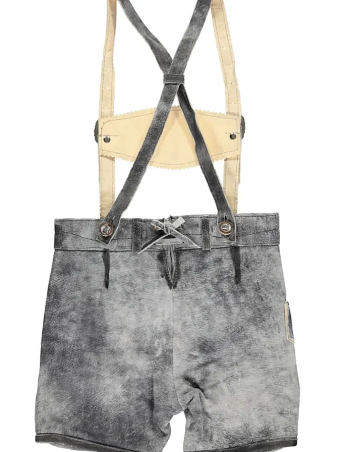 Lederhose in Grau