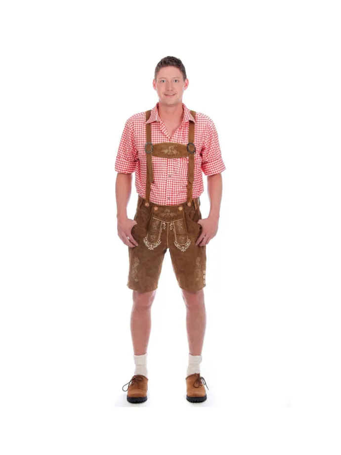 Lederhose in hellbraun