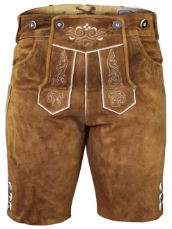 Lederhose in kastanienbraun