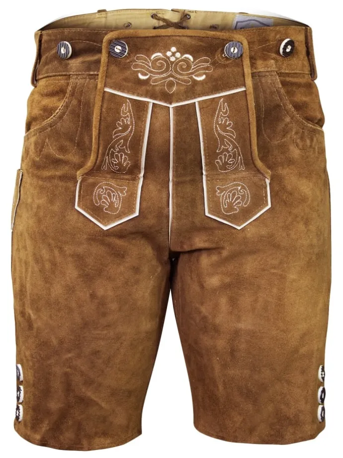 Lederhose in kastanienbraun