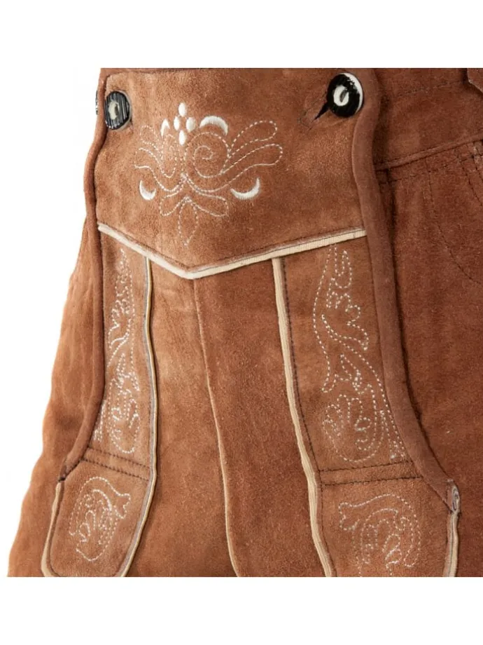 Lederhose in kastanienbraun