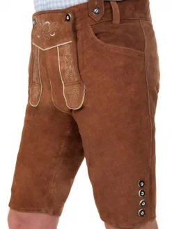 Lederhose in kastanienbraun