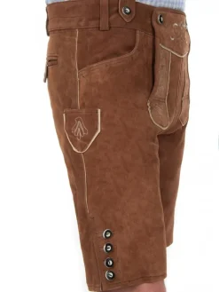 Lederhose in kastanienbraun