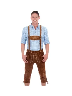 Lederhose in mittelbraun