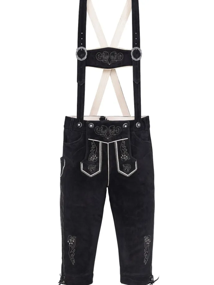 Lederhose in schwarz