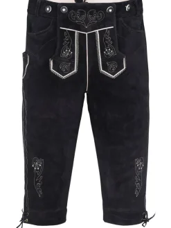 Lederhose in schwarz