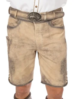 Lederhose JONAS-gespeckt in natur