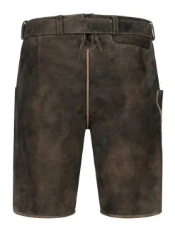 Lederhose kurz Daniel Wild Oliv