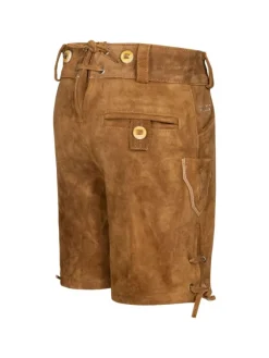 Lederhose Kurz Echtleder KK1 in Hellbraun