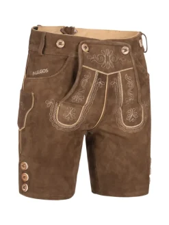 Lederhose Kurz Echtleder HK2 in Hellbraun