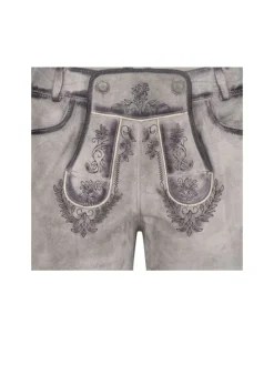 Lederhose kurz Tiana L in Silber