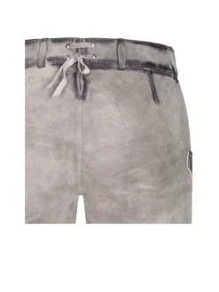 Lederhose kurz Tiana L in Silber
