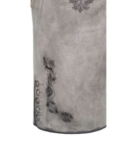 Lederhose kurz Tiana L in Silber
