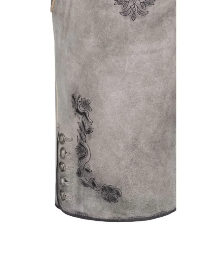 Lederhose kurz Tiana L in Silber