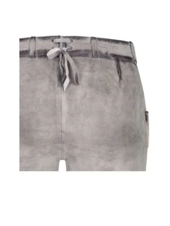 Lederhose kurz Tiana M in Silber
