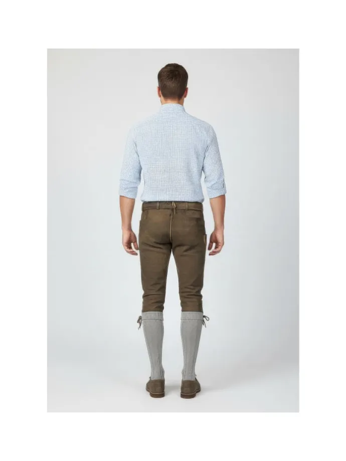 Lederhose Leifers in grau