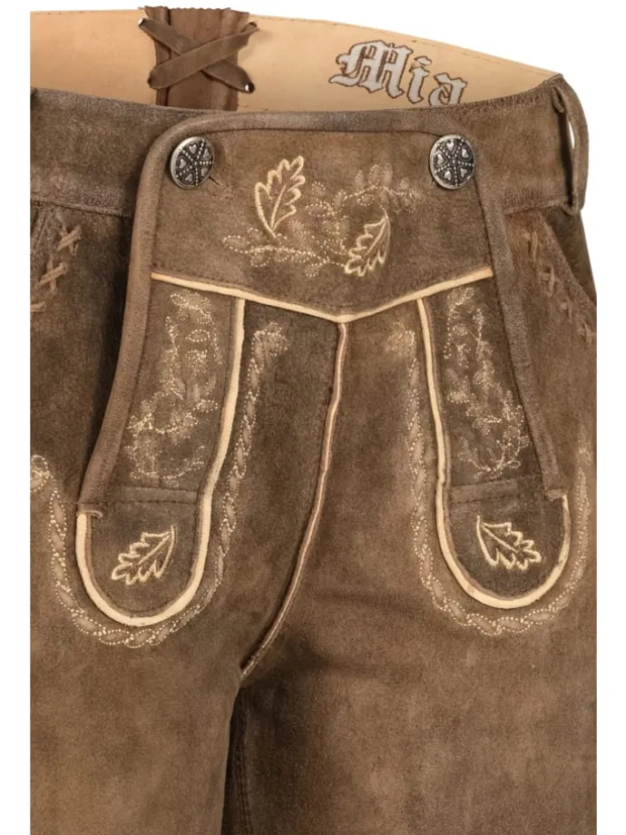 Lederhose Meera in Walnut