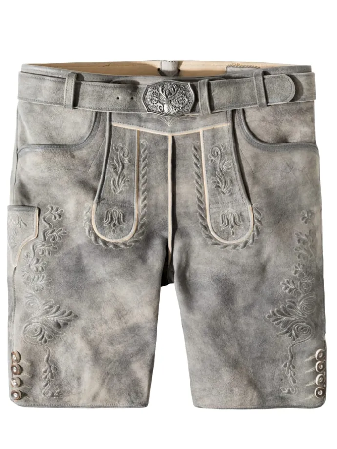 Lederhose "Oliver" in rauch geäscht