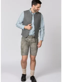 Lederhose "Oliver" in rauch geäscht