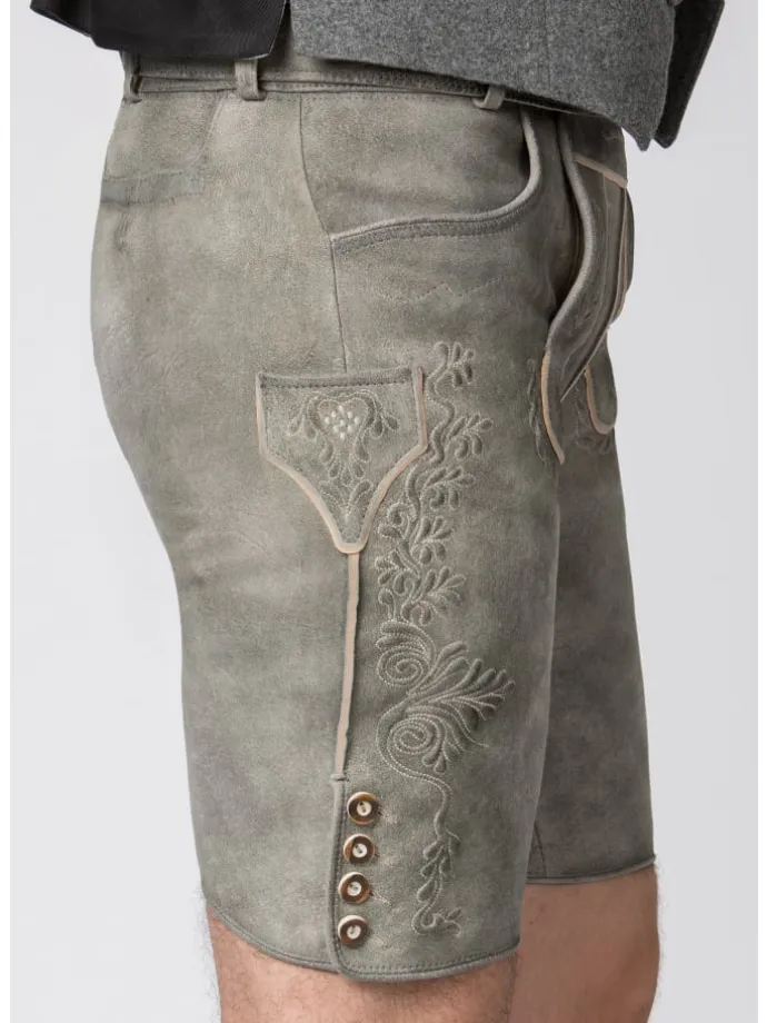 Lederhose "Oliver" in rauch geäscht