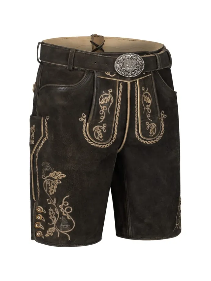 Lederhose Orlando in braun
