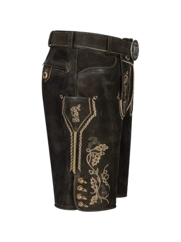 Lederhose Orlando in braun