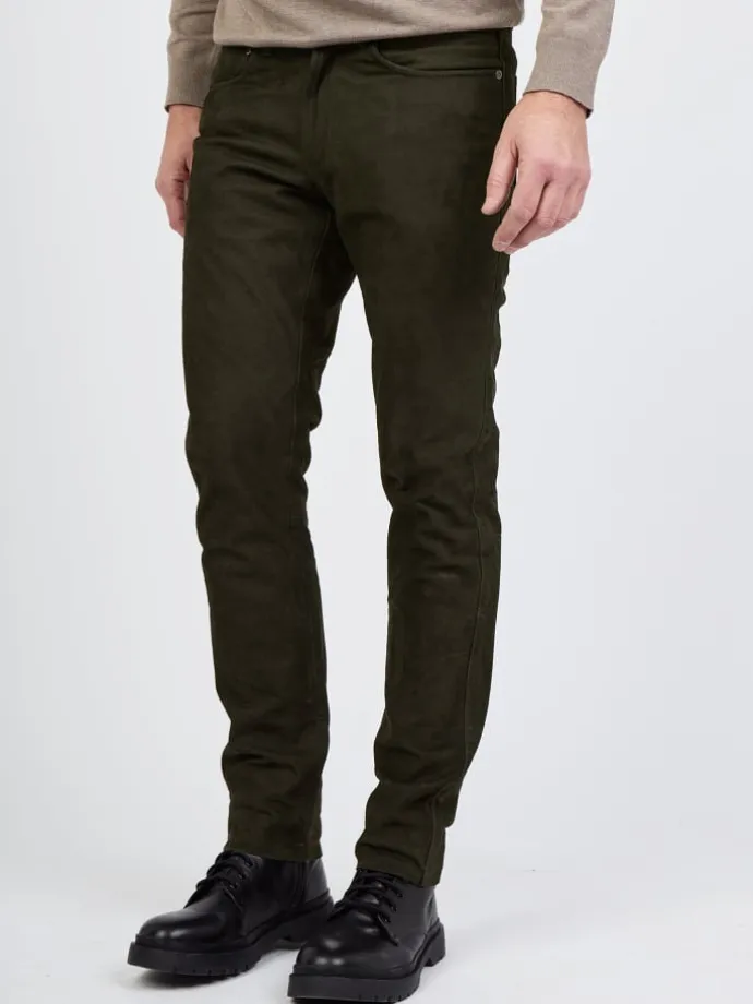 Lederhose Phill in oliv