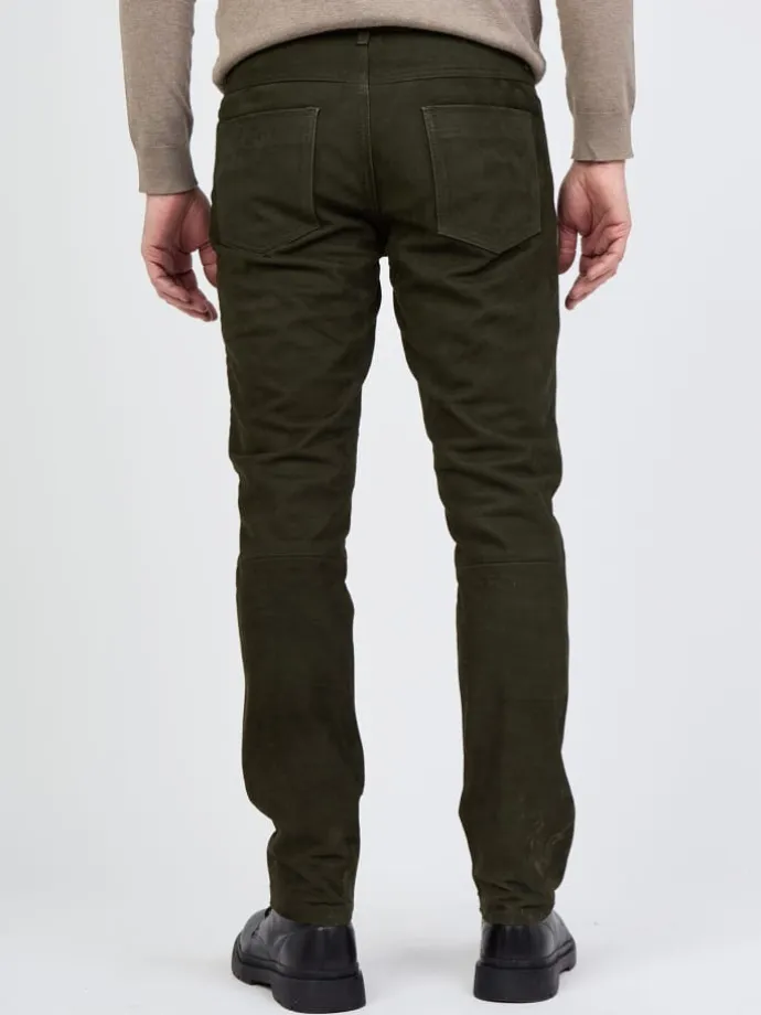Lederhose Phill in oliv