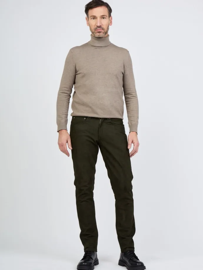 Lederhose Phill in oliv