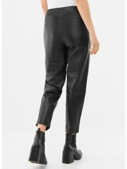 Lederhose PINTUCK in schwarz