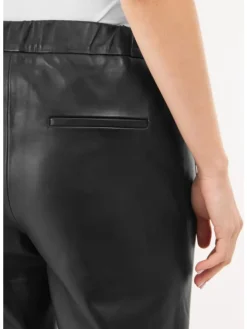 Lederhose PINTUCK in schwarz
