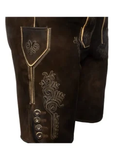 Lederhose Rolli in dunkelbraun