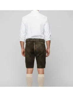 Lederhose Wayen in dunkelbraun