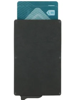 Leder-Kartenetui "Ducati" in Schwarz - (B)6,6 x (H)11 x (T)1 cm