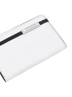 Leder-Kartenetui in Weiß - (B)10,2 x (H)7 x (T)1 cm
