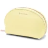 Leder-Kosmetiktasche "Zen" in Gelb - (B)13,5 x (H)8,5 x (T)5,5 cm