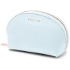 Leder-Kosmetiktasche "Zen" in Hellblau - (B)13,5 x (H)8,5 x (T)5,5 cm