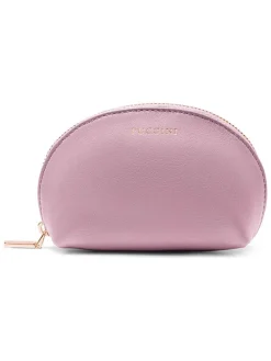 Leder-Kosmetiktasche "Zen" in Rosa - (B)13,5 x (H)8,5 x (T)5,5 cm