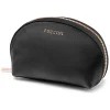 Leder-Kosmetiktasche "Zen" in Schwarz - (B)13,5 x (H)8,5 x (T)5,5 cm