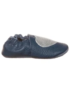 Leder-Krabbelschuhe in Dunkelblau