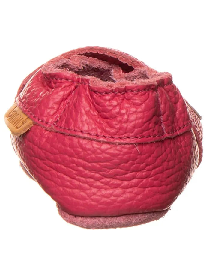 Leder-Krabbelschuhe in Pink