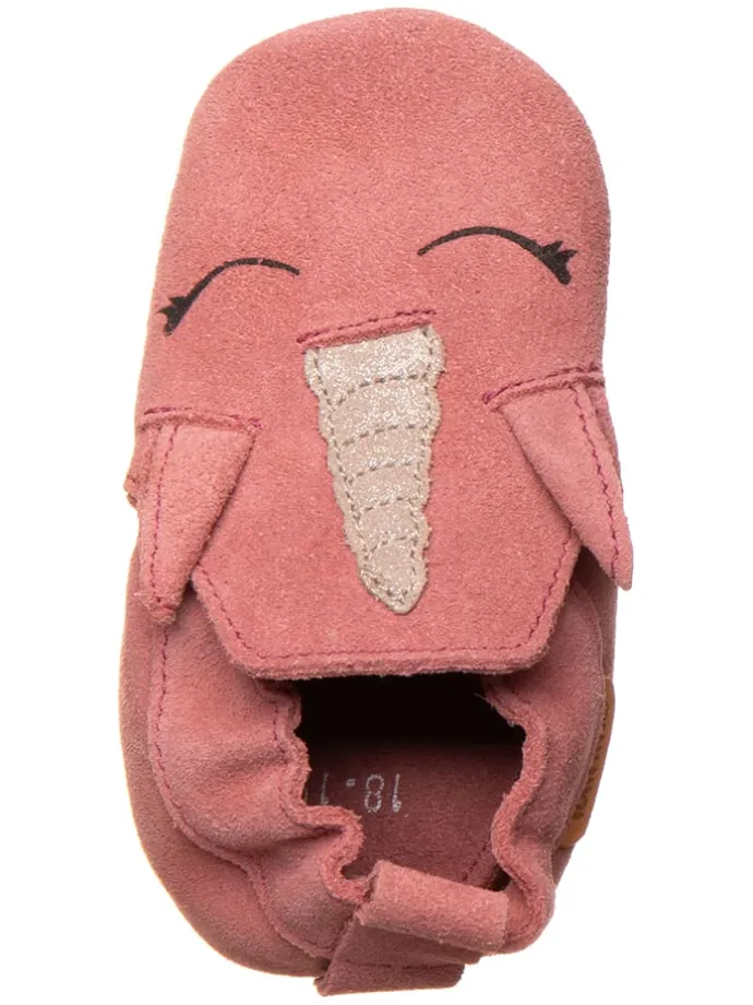 Leder-Krabbelschuhe in Rot